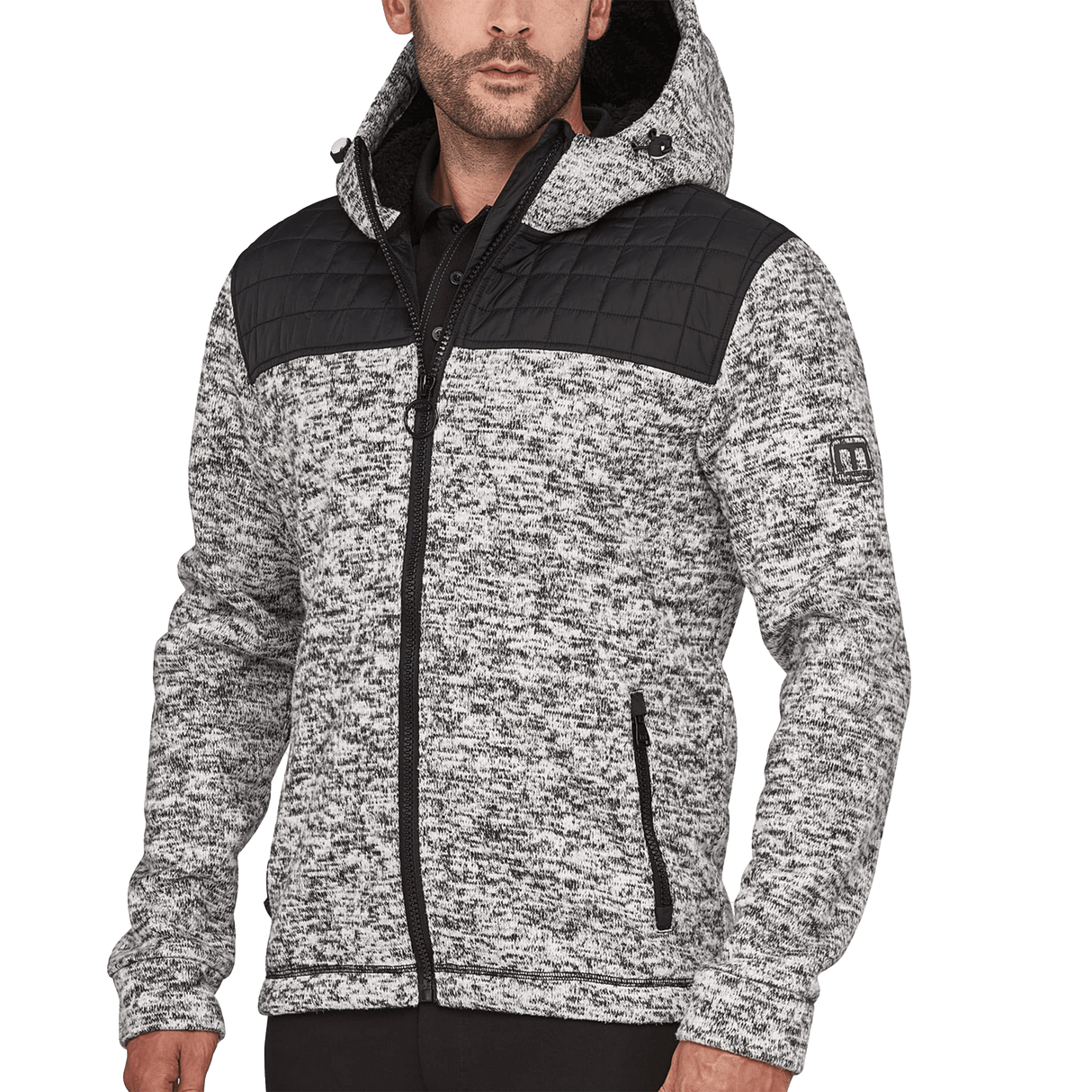 SUDADERA DE TRABAJO: RIPTIDE HYBRID MALE BACKWHITE