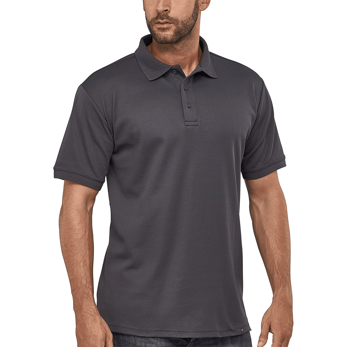 POLO TRABAJO: FLASH  STONEGREY