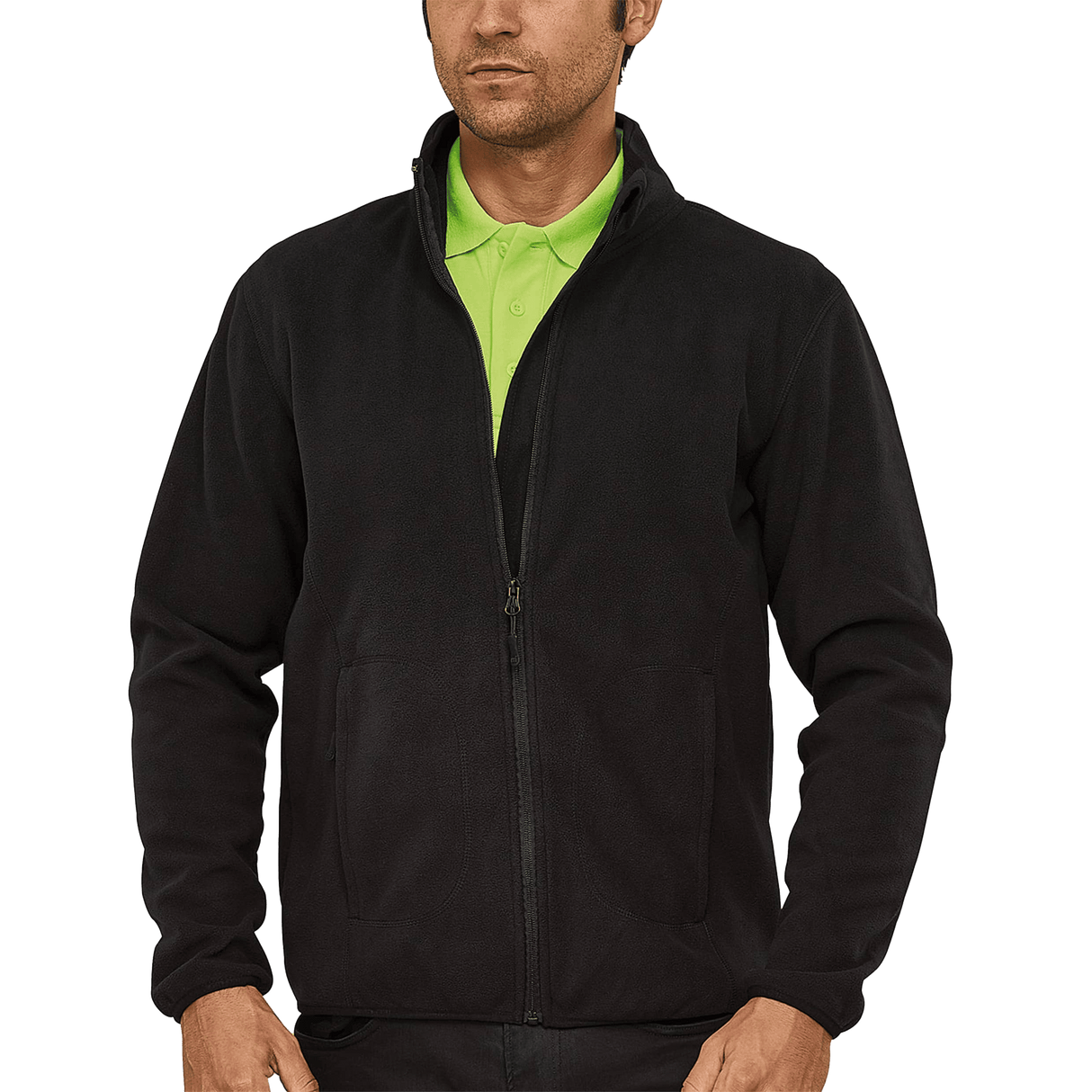 POLAR DE TRABAJO: SOFT FLEECE MALE BLACK