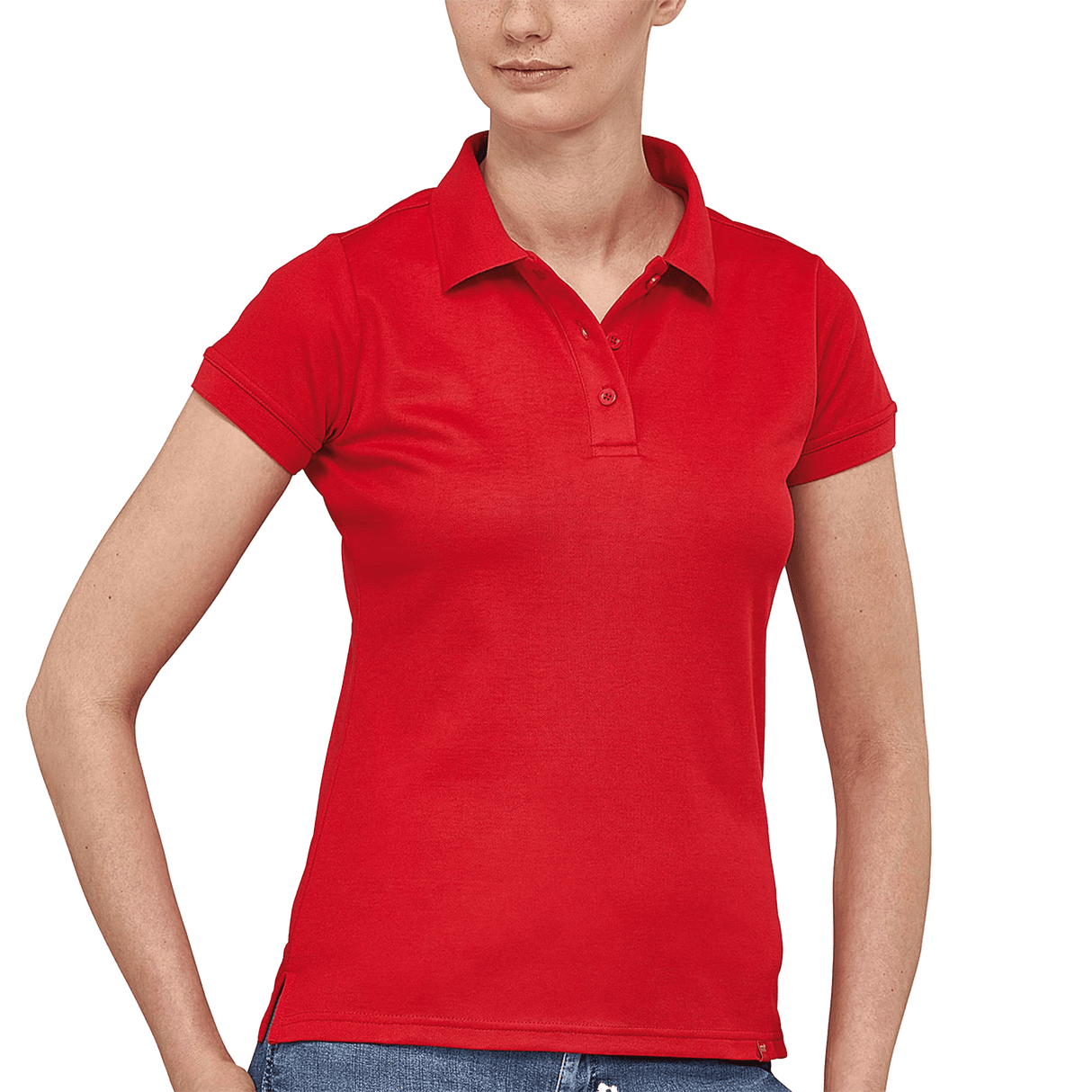 FLASH FEMALE DARKGREY POLO TRABAJO