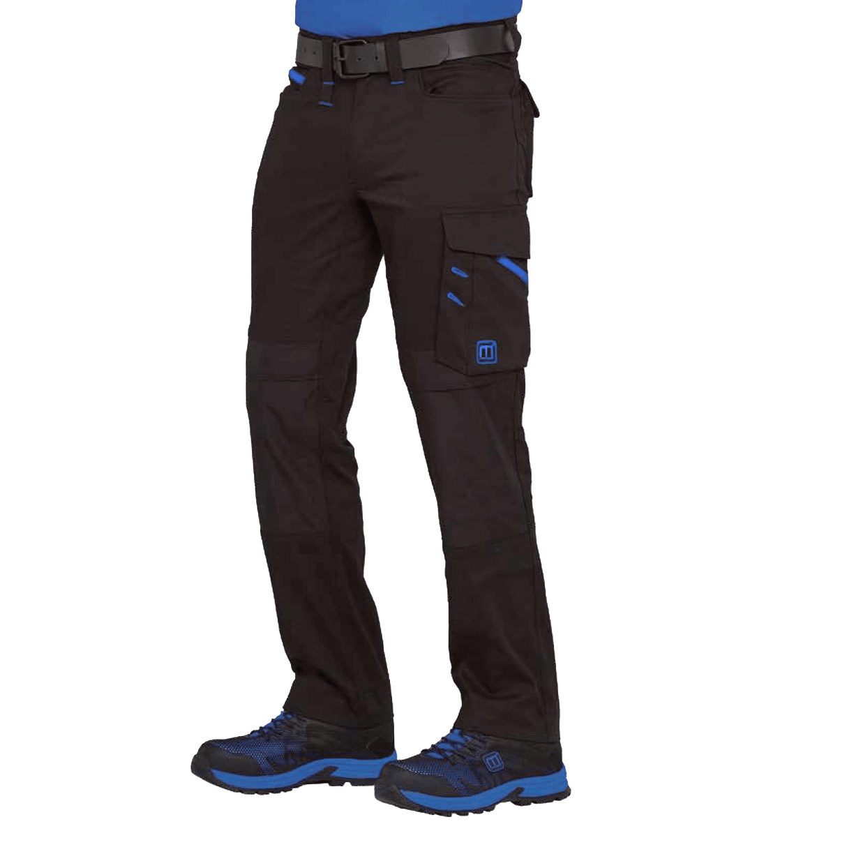 PRONEON  PANTS BLACKROYALBLUE