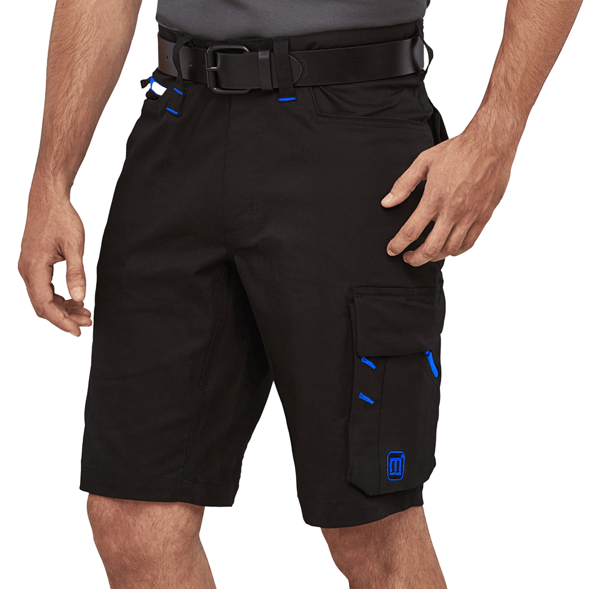 PRONEON SHORTS BLACKROYALBLUE