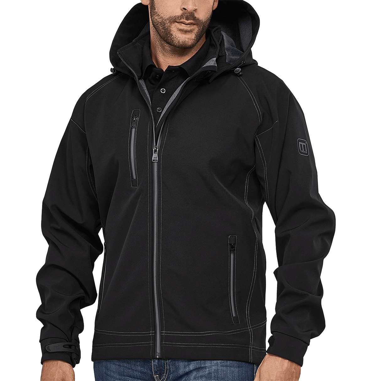 TWOTONE MALE BLACK RED CHAQUETA SOFTSHELL