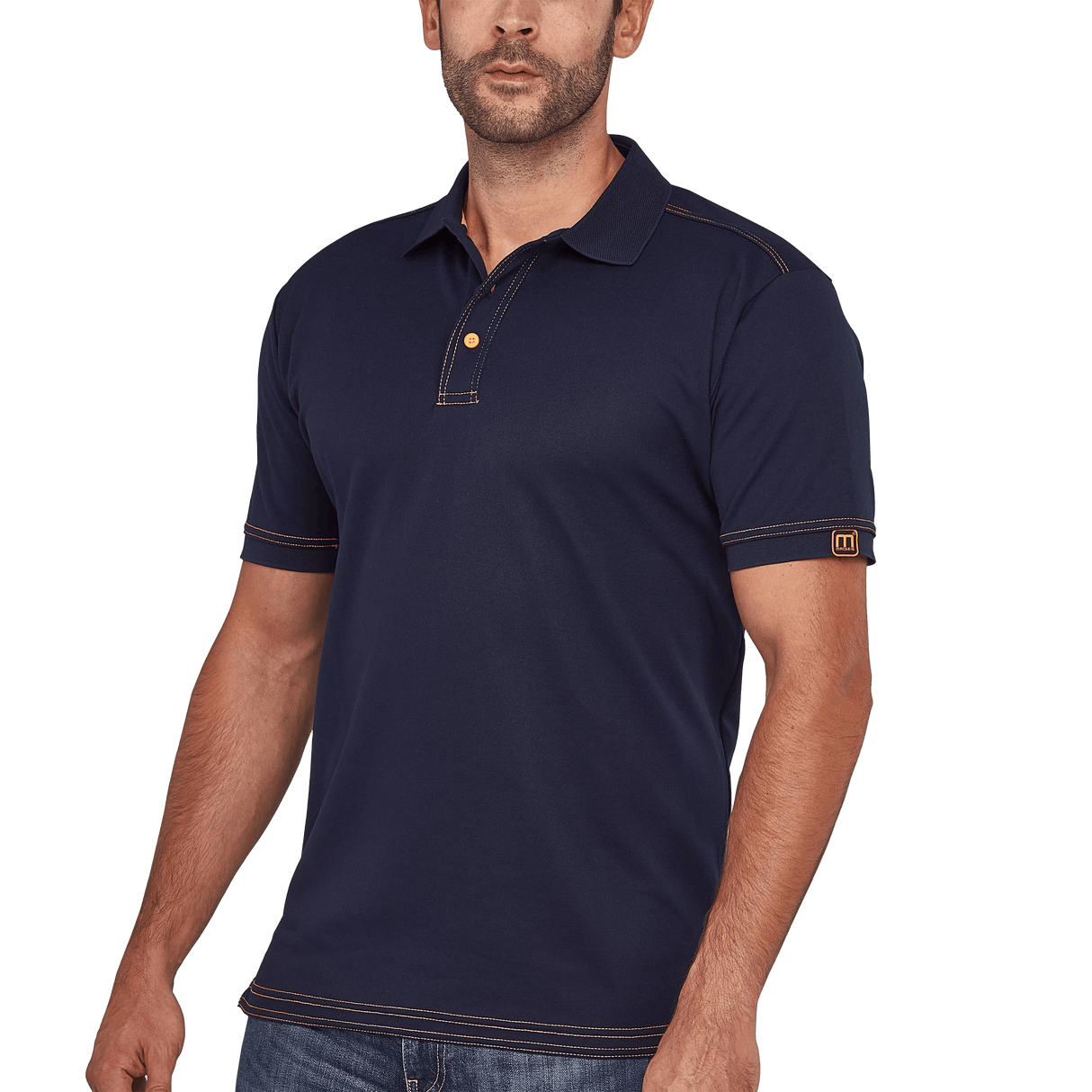 POLO SIGNATURE BLANC 