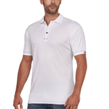 POLO SIGNATURE BLANC 