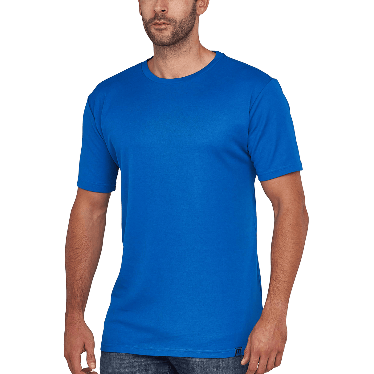 Camiseta de trabajo con diseño de doble capa para mayor aislamiento, color azul celeste