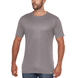 Camiseta de trabajo con tejido antiarrugas y color gris, ideal para uniformes de trabajo